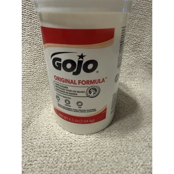 GOJO Original Formula Hand Cleaner 4.5 lbs Tub New Cleans Grease Oil Tar
